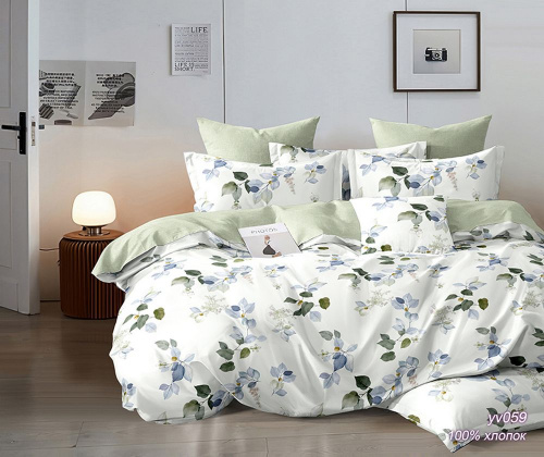 КПБ Поплин на резинке Арт. yv059